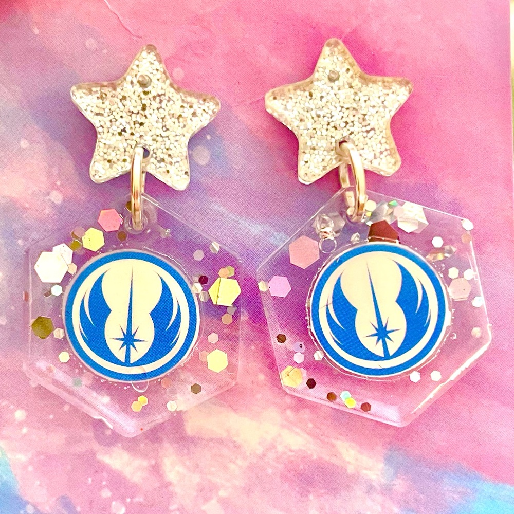 Acrylic Star Wars Handmade Dangle Earrings